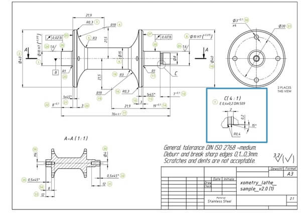 An engineering drawing of your final shaft design | Chegg.com