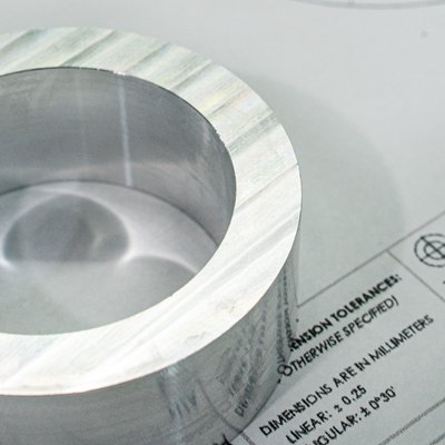 machined part with gdt
