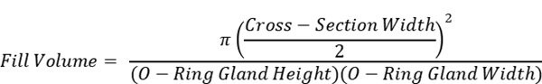 generalized formula for O-ring gland width