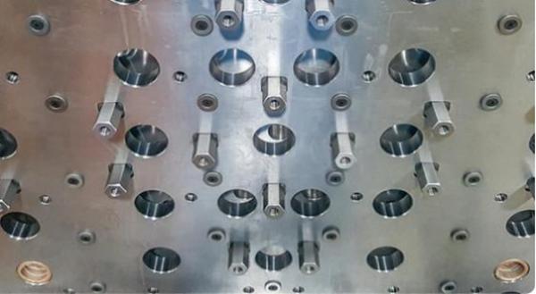 ejector pins of the injection mold
