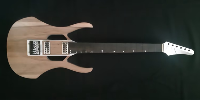 finished electric guitar